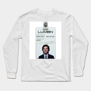 Severance series lumon industries MARK SCOUT Badge fan works graphic design by ironpalette Long Sleeve T-Shirt